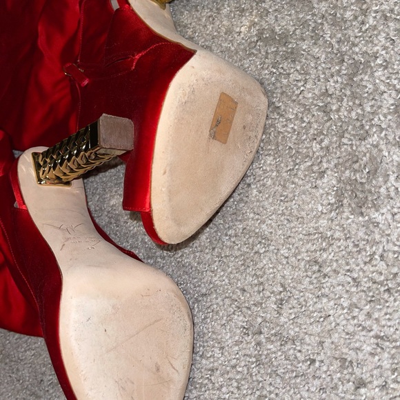 Giuseppe satin red boots - Picture 2 of 4